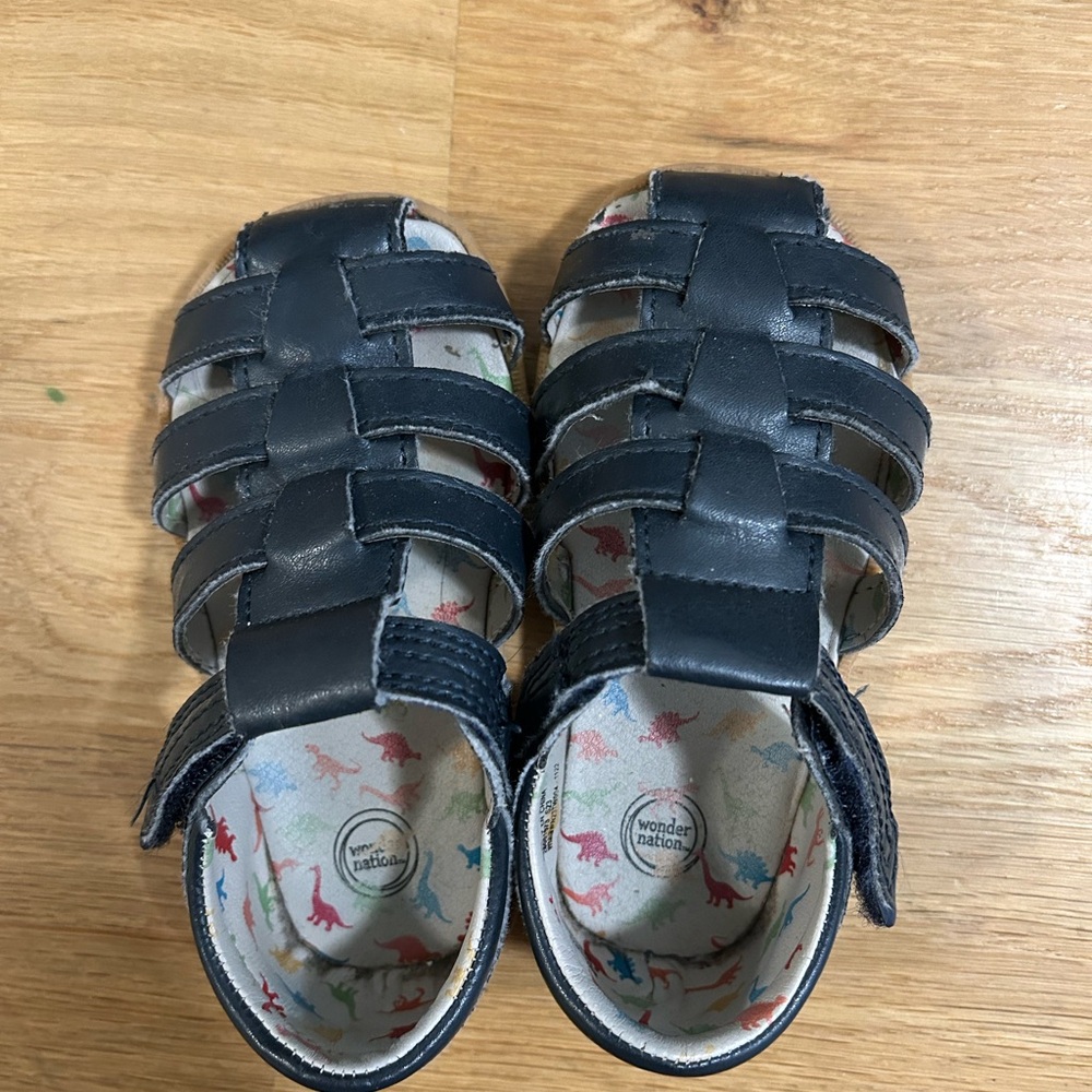 Wonder Nation Fisherman sandles toddler baby boy closed toe shoes size 6